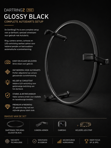 DartRingZ Pro — premium dartring van DartRingZ
