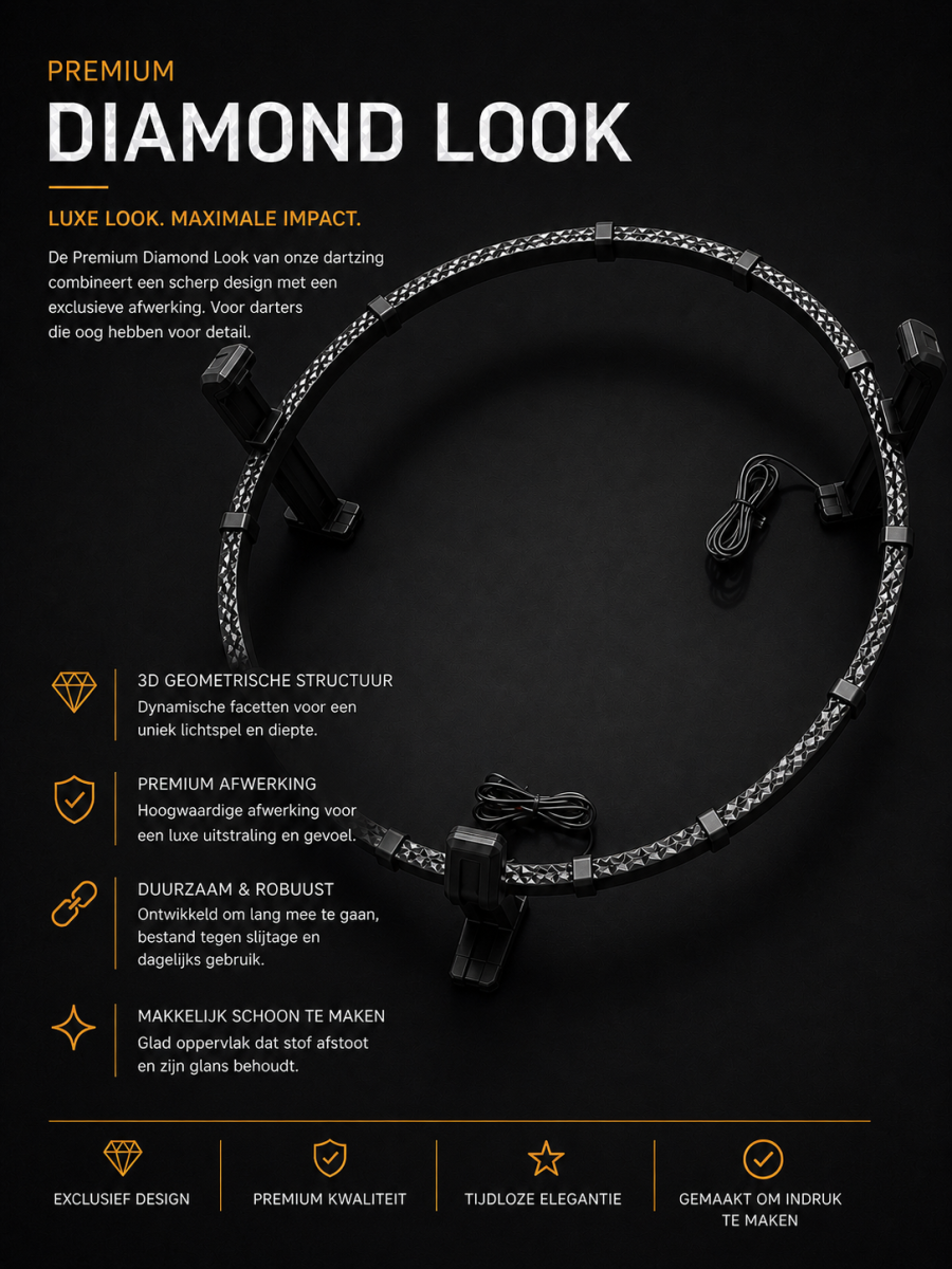DartzRing Diamond — premium dartring van DartRingZ