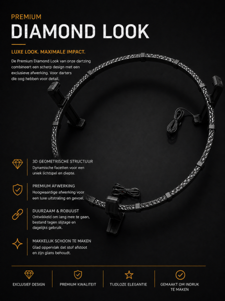 DartzRing Diamond — premium dartring van DartRingZ