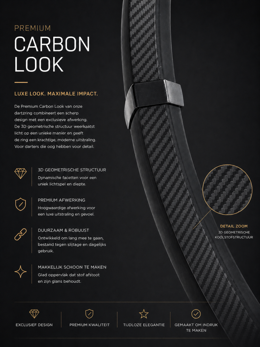 DartRingZ Carbon — premium dartring van DartRingZ
