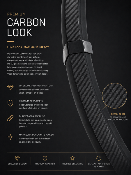 DartRingZ Carbon — premium dartring van DartRingZ